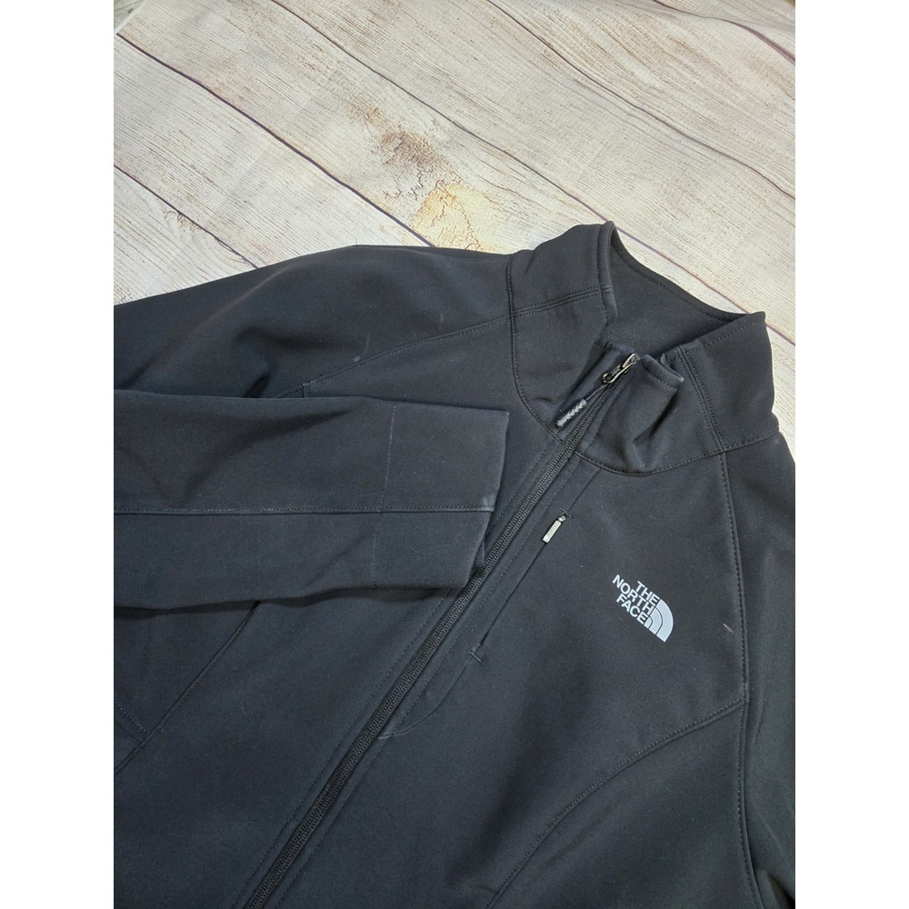 North Face WindWall Jacket‎ Women's Size Large Black Softshell Winter